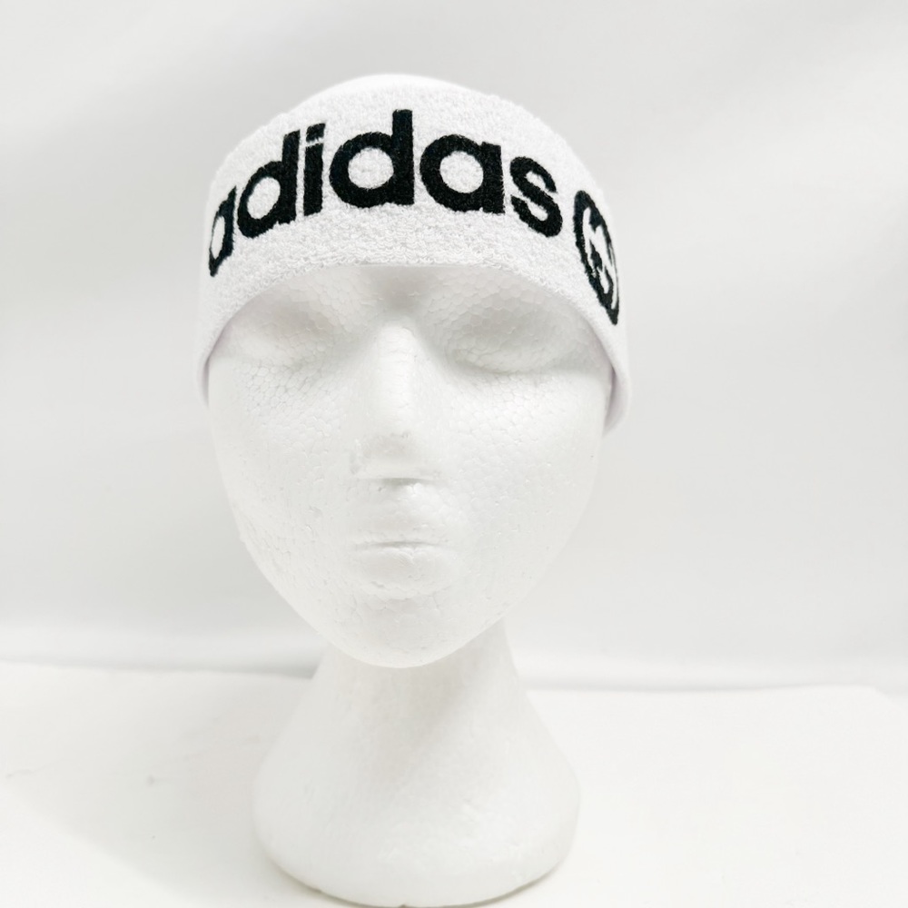GUCCI X ADIDAS COTTON SPONGE HEADBAND IN WHITE